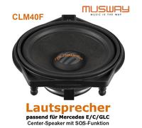 Musway Altavoz central CLM40F 10 cm (4") con función SOS compatible Mercedes-Benz Clase C/GLC/E