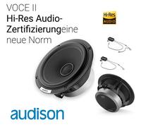 Audison AVX 6.5 II Set coaxial de 2 vías de 6.5 pulgadas: incluye crossovers AVCX 2W y AVCX 2T