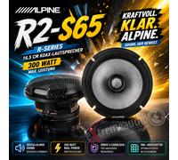Altavoz coaxial de 2 vías Serie R 6 1/2"