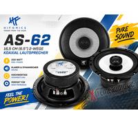 Altavoz coaxial bidireccional Hifonics AS-62 16,5 cm (6,5") 200 vatios - 1 par
