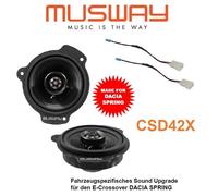 Para Dacia Spring High End 2-Wege Altavoz de Coche Tablero Instrumentos 120Watt