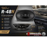 RetroSound R-48UK - Altavoz de repuesto para salpicadero de 4 x 8 pulgadas para vehículos clásicos