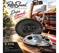Altavoz coaxial RETROSOUND R-57N DVC 5x7, 127x178mm (pieza), precio...