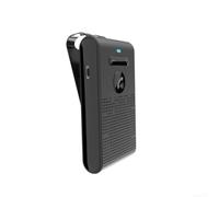 Altavoz compacto para coche, material ABS, diseño negro | Sensor de encendido automático, ahorra batería, clip a la visera solar, BT 5.0 estable, llamadas claras manos libres