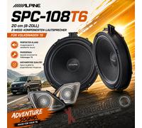 Alpine Altavoces componentes SPC-106CRA2 16,5 cm para Volkswagen Crafter 2