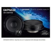 Emphasizer EM-VWFX155 Set De Altavoces De 2 Vías Compatible Con VW, Seat, Skoda