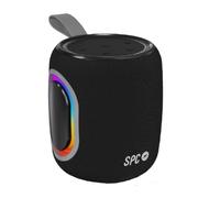 SPC Orbital Spark - Altavoz Bluetooth Potente 15W portátil | 24h de batería | Luces LED de Color | IPX6 Resistente al Agua | True Wireless | USB, microSD y Jack 3.5mm | Diseño ultracompacto