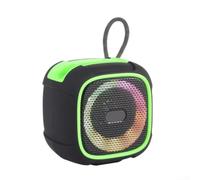 Altavoz con luces RGB, portátil inalámbrico BT 5.3 para Boombox, sonido de 360 grados, radio USB TF, diseño compacto para el hogar al aire libre viajes (3)