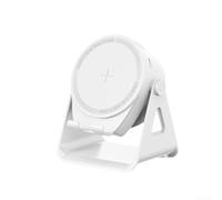 Altavoz con soporte giratorio para teléfono, luz LED RGB, estación de carga inalámbrica de inducción, soporte ajustable multifuncional de 5 W (negro)