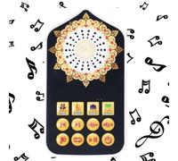 Altavoz Corán Portátil con Luz Nocturna LED, Control Remoto, Bluetooth, Recitaciones del Corán, 18 Traducciones, USB 8GB, Radio FM, Recargable