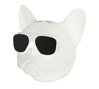 Altavoz Creativo con Forma de Perro,4.1 Chip Bluetooth Reproductor de música con Sonido estéreo portátil en Forma de Perro Altavoz inalámbrico Bluetooth Gran Memoria con 32G (White)