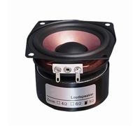 Altavoz de 4 ohmios y 8 ohmios, Amplificador de frecuencia Completa de 2,5 Pulgadas, Altavoz HiFi de Alta sensibilidad for Audio en casa, reemplazo de Unidad de Altavoz de 15W(Orange-4 ohm-1PC)