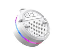 Altavoz De Audio Inalámbrico por Inducción,Reproductor con Luces RGB Y Soporte para Móvil,Altavoz Recargable con Soporte para Teléfono - Exterior Playa Baño Ducha Hogar Viaje