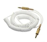 Altavoz de cable de audio con batería de larga duración, perfectamente adecuado para reproducción de música y llamadas de conferencia (blanco)