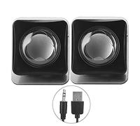 Altavoz de computadora USB2.0 con Cable estéreo Multimedia Mini Escritorio portátil Altavoz con Sonido Envolvente Audio Claro para PC portátil Uso Interior Exterior Material ABS