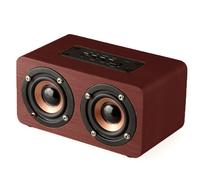 Altavoz de estilo vintage, diseño retro, sonido envolvente de 360, ideal para crear un ambiente cálido en tu hogar.