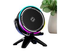 Altavoz De Inducción Estándar - Altavoz Portátil Inalámbrico De Alto Volumen Con Luces RGB y Soporte De Teléfono De Escritorio | Diseño 4 en 1 Para El Hogar, Oficina Y Exterior | Tecnología Perfecta