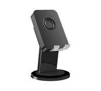 Altavoz de inducción inalámbrico, antideslizante inteligente, 9,5 x 9,8 x 17 cm, altavoz para teléfono celular, sistema de sonido de inducción portátil, diseño de gadget genial, para hombres