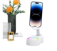 Altavoz de inducción para teléfono | Altavoz Inalámbrico Soporte de Audio Con Iluminación | Soporte Soporte Tablet Base de Sonido Para Grabación Sala Dormitorio Apartamento Ver Películas