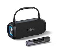 Altavoz de karaoke, altavoz Bluetooth portátil con micrófono inalámbrico para adultos y niños con luces