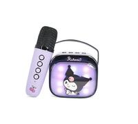 Altavoz DE Karaoke INALÁMBRICO con MICRÓFONO Y Luces LED Kuromi Compatible con Cualquier Fuente DE Sonido Bluetooth
