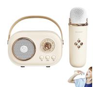 Altavoz de karaoke portátil | de karaoke multifuncional, altavoz de karaoke inalámbrico portátil con micrófonos, máquina de karaoke creativa con efectos de cambio de voz