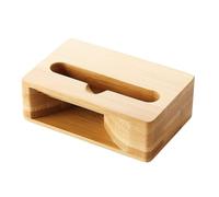 Altavoz de madera natural - Soporte amplificador móvil pasivo para llamadas claras y música | Mini base de escritorio estilo megáfono, elevador de teléfono hecho a mano, soporte de cocina, regalo