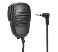 Altavoz De Mano Micrófono Conector para Auriculares De 3,5 Mm Micrófono Hombro Walkie Talkie Radio Bidireccional Micrófono Altavoz Interfono Remoto Portátil para Policías Conducción