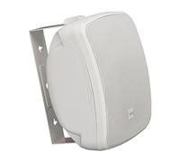 Altavoz de patio al aire libre para montaje en pared, 5.25 pulgadas, 2 vías, resistente a la intemperie, altavoces comerciales montados en pared o techo con transformador integrado de 70 V, gabinete