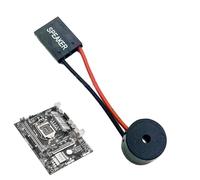 Altavoz de placa base de 1/2 piezas, cómodo cable adaptador zumbador, solución de zumbador para instalación sin problemas, zumbador interno PC, altavoz bip de mesa, funda para c