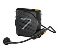 Altavoz de presentación 7Ryms con auriculares inalámbricos - negro