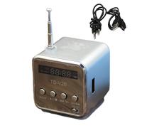 Altavoz de Viaje portátil | Pantalla LED TF TF TF Mini 3W Altavoz inalámbrico | Dispositivo Cuadrado recargado para Disco Flash USB, Altavoz pequeño para Dispositivos de conexión de 3.5 mm