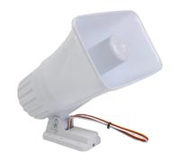 Altavoz electrónico de sirena para interiores y exteriores, 130 dB CC 12 V | Bocina para el hogar y la seguridad de la empresa para los anfitriones de alarma, carcasa