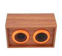 Altavoz estéreo HiFi pasivo con tweeter de cúpula y caja de madera para una calidad de sonido nítida y agudos de baja distorsión. Tamaño