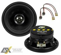 Altavoz ESX QXE 120 120 mm adecuado para Mercedes Benz W124 incl. adaptador