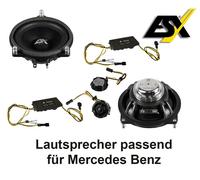 ESX+ Altavoz componente VXM 4.2C 10 cm (4") 2 vías Plateado compatible con Mercedes