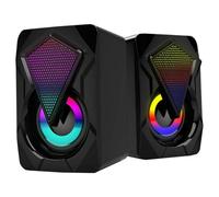 Altavoz Fuerte con Cable con Cable USB Gaming Home Audio Audio Portable Audio Altavoces de computadora Audio para la Tableta de Escritorio Negro