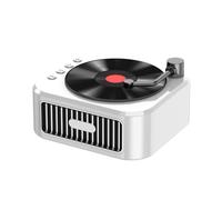 Altavoz giratorio de cinta magnética Bluetooth 5.3 PAVEOS, adorno de tocadiscos inalámbrico retro con sonido envolvente, interfaz de audio de