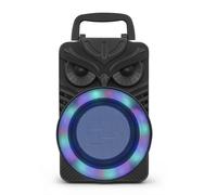Altavoz HiFi Compatible con Bluetooth, Tarjeta TF, Subwoofer Estéreo HiFi, Luz RGB, FM, Auxiliar, Inalámbrico Portátil