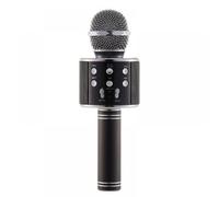 Altavoz inalámbrico Bluetooth para karaoke WS-858 con micrófono, reproductor USB portátil, compatible con KTV.