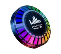 Altavoz inalámbrico con tecnología de conducción ósea, audio compacto de vibración con luces de ritmo BT 5.2 para vidrio de escritorio 48 g