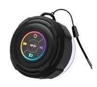Altavoz inalámbrico - Dispositivo Impermeable con luz LED y función de Voz, Altavoz de Ducha con Luces, para Camping, Playa, Piscina, al Aire, Senderismo, navegación y natación Entre Amigos
