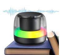 Altavoz inalámbrico-Mini Reproductor de música con charla RGB, altavoz inalámbrico 5.0 azul con rango de transmisión de 10 metros | Altavoces RGB ligeros para dormitorio, salón, piscina