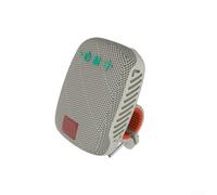 Altavoz inalámbrico portátil, 1 paquete de dispositivo de audio impermeable para exteriores con batería de 500 mAh y carga tipo C para entusiastas del ciclismo y el senderismo (gris)