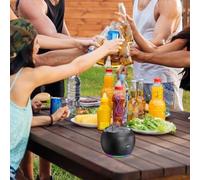 Altavoz Inalámbrico Portátil - Altavoz de Radio FM con Ranura para Tarjeta - Audio de Actuaciones en el Escenario - para Exteriores Fiesta Reunión Actuación Oficina Patio Jardín Trasero Estudio