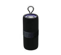 Altavoz Inalámbrico Portátil Bluetooth T&G TG-671, 5W, SubWoofer Graves Estéreo 3D 360º, Iluminación RGB LED, Radio FM, Función TWS, Conexiones USB (Tipo-C), Aux, Radio FM, Colores a Elegir - Negro,