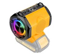 Altavoz inalámbrico portátil para batería Dewalt 18 V 54 V, Altavoz pequeño inalámbrico para Obras, hogar y Fiestas (batería no incluida)