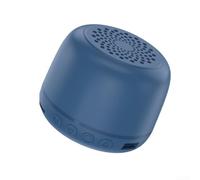Altavoz inalámbrico, portátil para Mini estéreo con graves envolventes para viajes al aire libre, ABS compacto para BOOMBOX en blanco, rosa, negro, azul (azul)