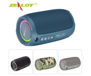 Altavoz inalámbrico portátil ZEALOT S49, 40 W, BT5.2, resistente al agua IP67, sonido HiFi, entrada AUX/tarjeta TF, llamadas manos libres, larga