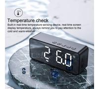 Altavoz inalámbrico SUSUchens G50 Mini con diseño de superficie de espejo, compatible con tarjeta TF, 2 en 1, práctico altavoz con Bluetooth y